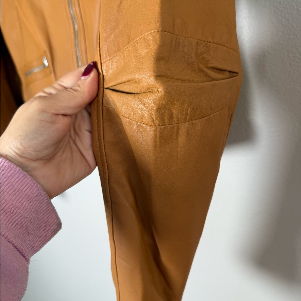 Cache Camel Leather Jacket - Picture 4 of 8